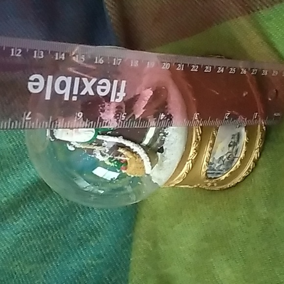 Vintage Musical Water Globe Santa Thomas Kinkade Painter of Light - Picture 10 of 16